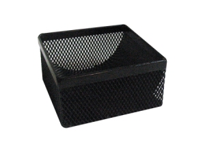 PORTACLIPS METALICO NEGRO (MALLA) CUADRADO 8X5