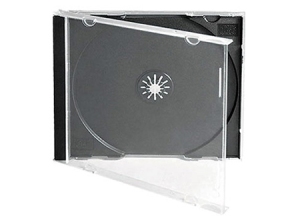 CAJA PORTA CD UNITARIO STANDAR BASE NEGRA X 1