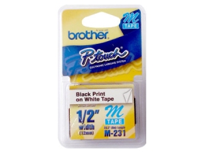 CINTA ROTULADORA BROTHER M-231 X1 B/N PT85/80/90