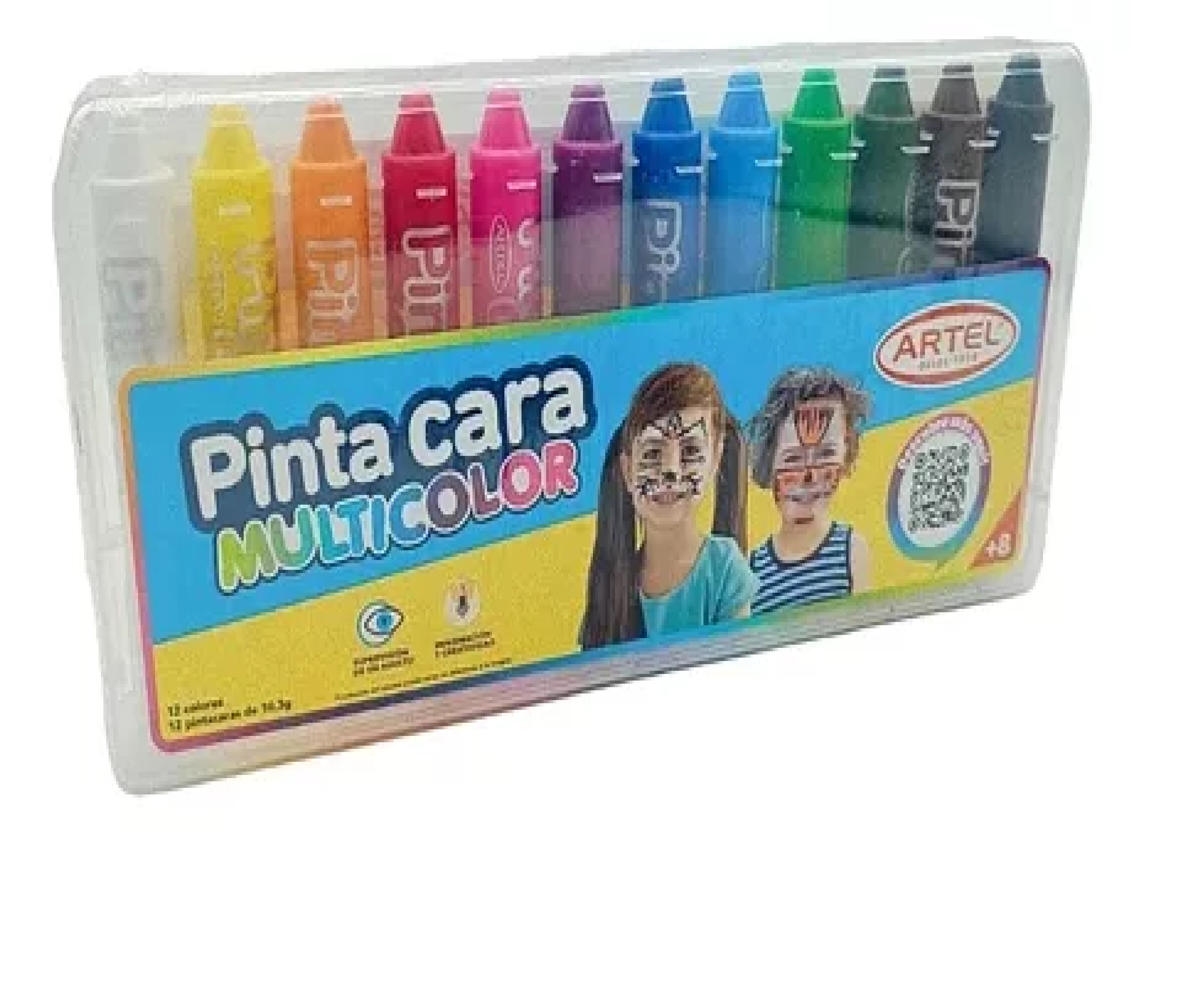 PINTA CARA 12 COLORES ARTEL