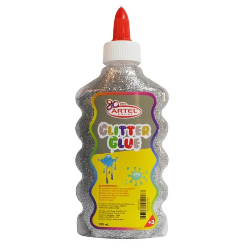 BLISTER 5 GLITTER GLUE COLORES 13GR. ARTEL