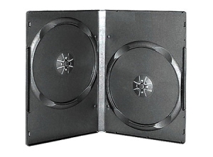CAJA PORTA DVD DOBLE - NEGRA