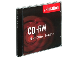CD-RW REGRABABLE 1 UN. 700 MB 80MIN 4X IMATION
