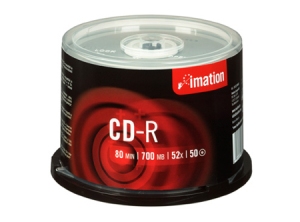 CD GRABABLE 50 UN. 700 MB 80MIN 52X IMATION TORT