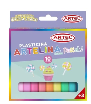 PLASTICINA ARTELINA PASTEL 10 BARRAS ARTEL