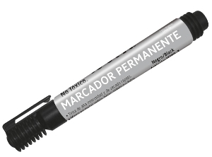 MARCADOR PERMAN.ISOFIT PTA REDONDA NEGRO