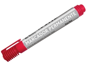 MARCADOR PERMAN.ISOFIT PTA REDONDA ROJO