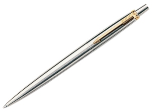 BOLIGRAFO PARKER JOTTER CUERPO ACERO CLIP DORADO