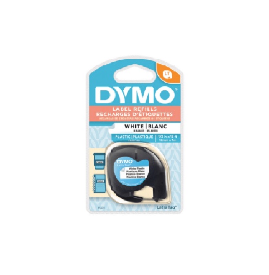 Cinta Rotuladora Dymo LetraTag 12 mm 4m Blanco