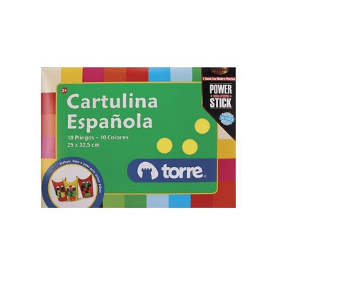Cartulina Española Torre 25X32.5 cm Multicolor 10 Unidades