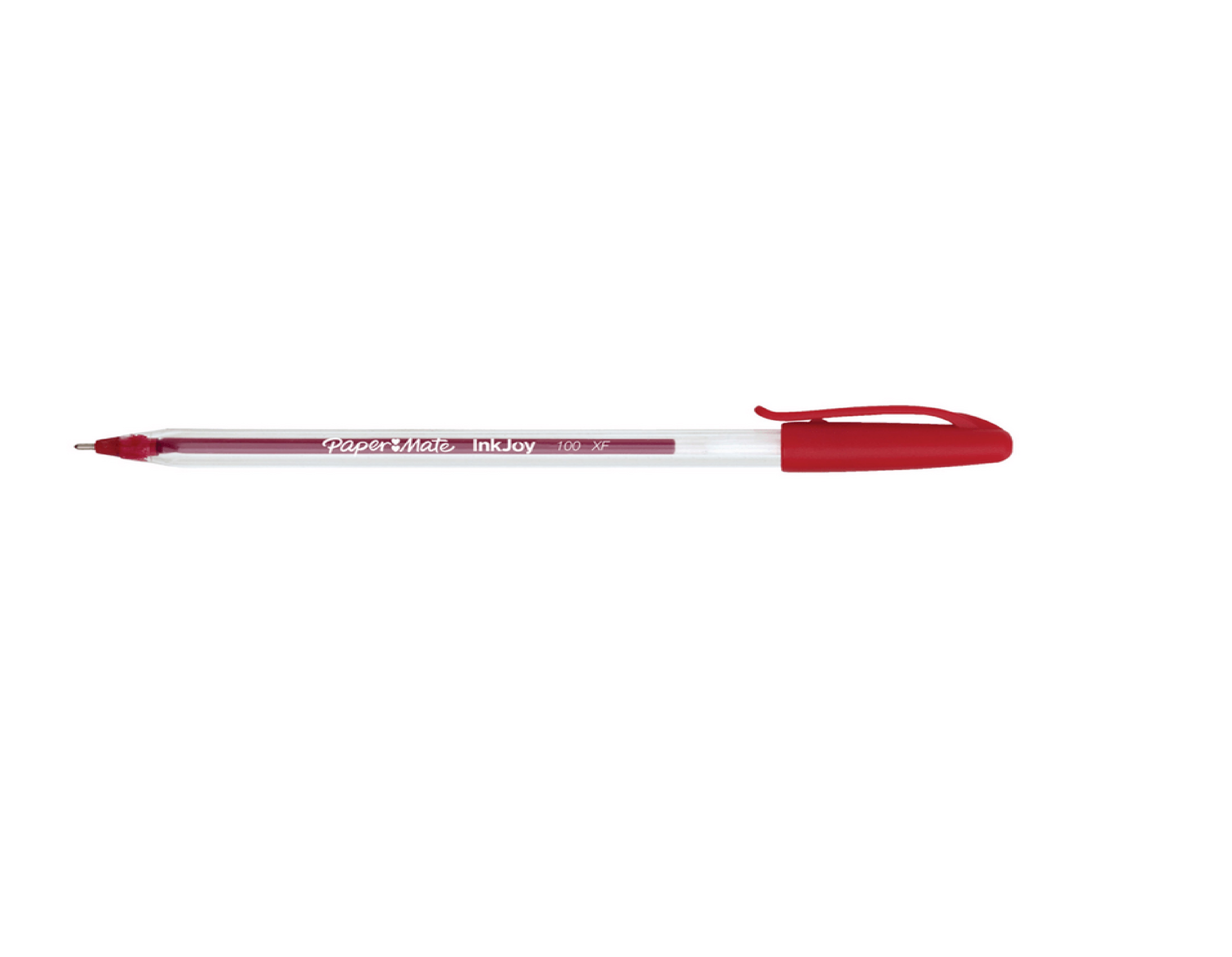 LAPIZ PASTA PAPER MATE KILOMETRICO INKJOY 100 XF PUNTA MEDIA 1.0 MM ROJO