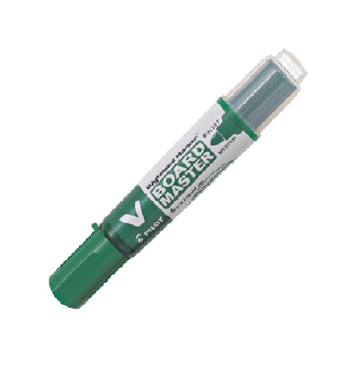 Plumón Pizarra Pilot Vboard Recargable con Cartucho Verde