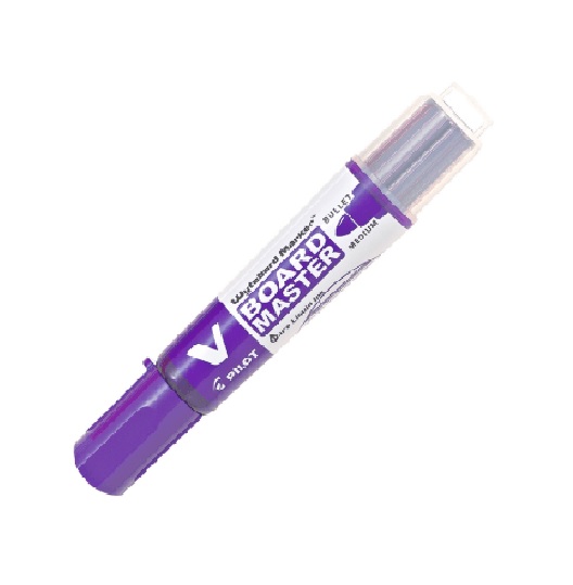 Plumón Pizarra Pilot Vboard Recargable Cartucho Violeta