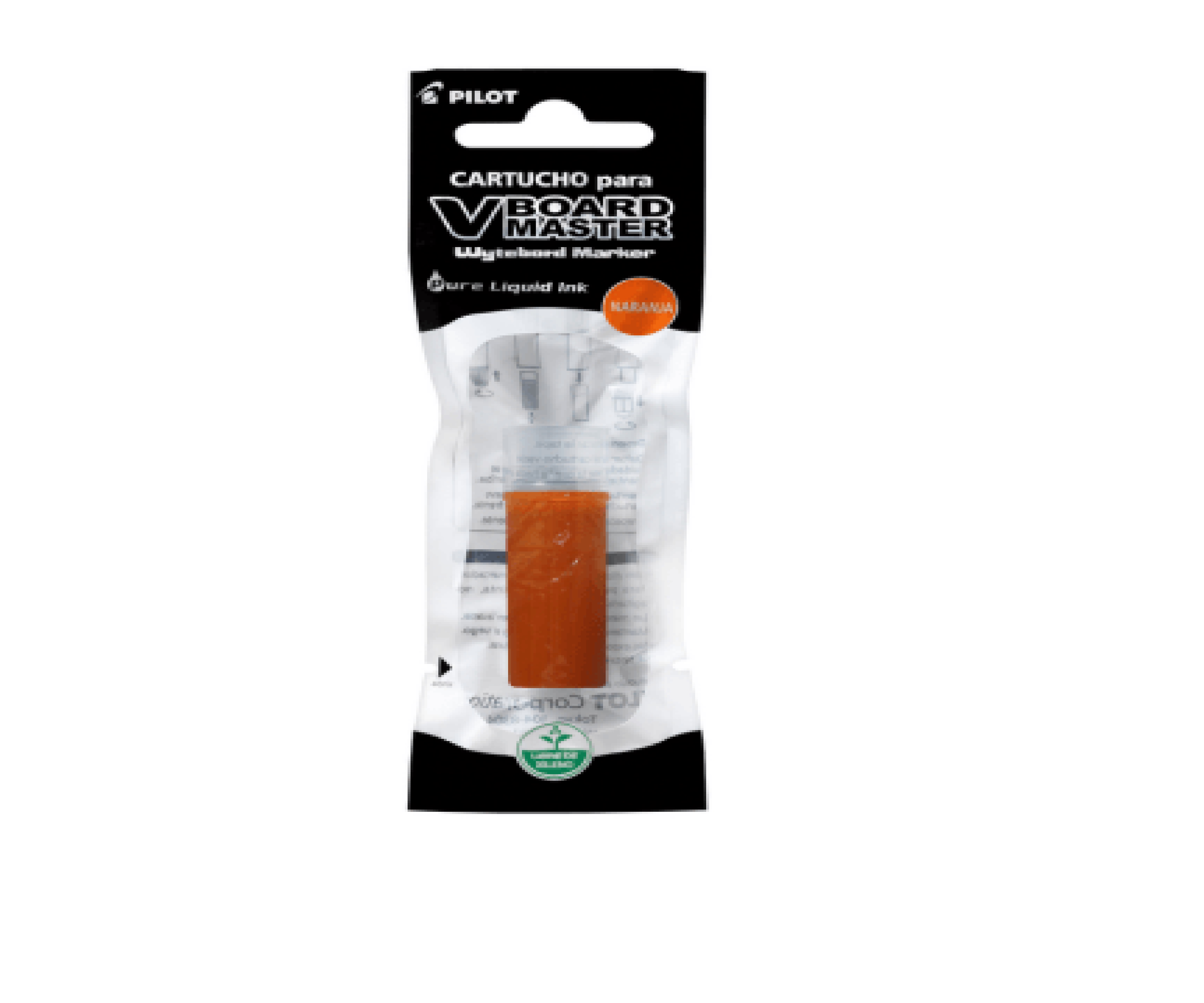 Cartucho de Tinta Pilot para Plumón de Pizarra Vboard Naranja