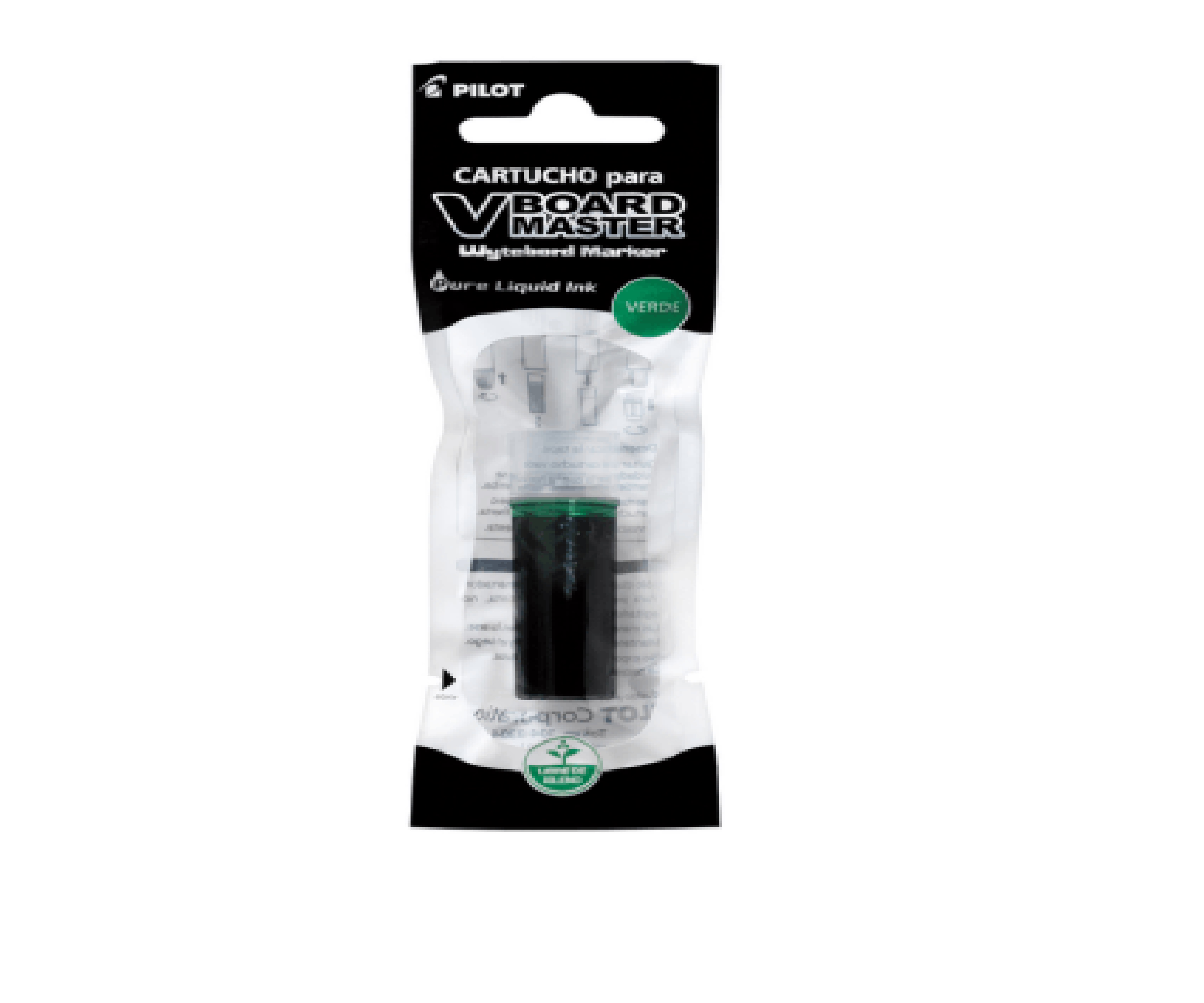 Cartucho de Tinta Pilot para Plumón de Pizarra Vboard Verde
