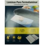 Lámina Termolaminada Faxon Carta 23x29 Mm 125 Micrones 100 Unidades