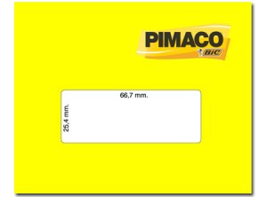ETIQUETA ADH. PIMACO CARTA 25.4X66.7 MM 100HJ-30ET