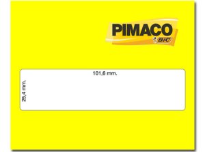 ETIQUETA ADH. PIMACO CARTA 25.4X101.6 MM 100HJ-20E
