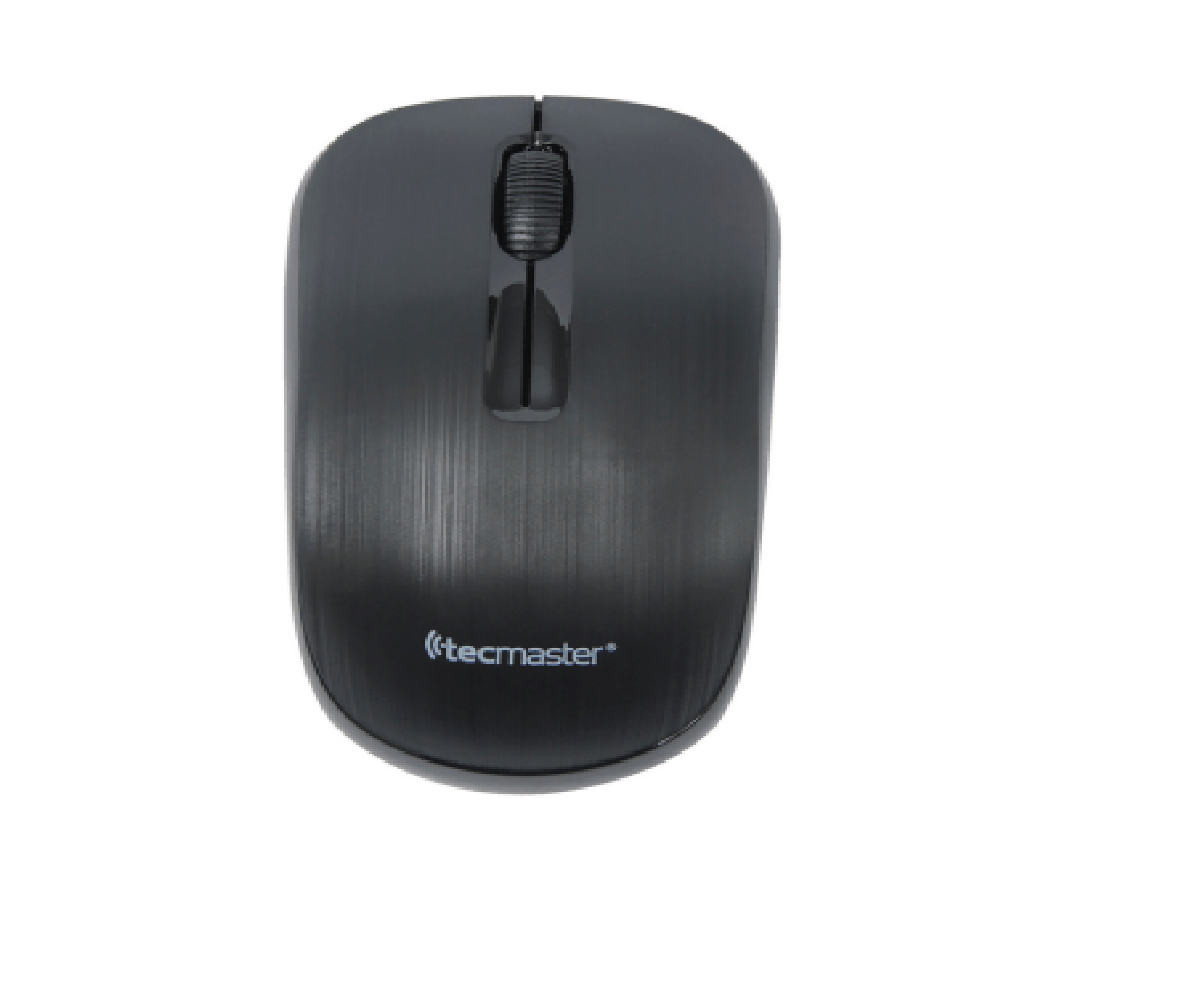 Mouse Tecmaster Usb Inalámbrico Negro + Pila Aa