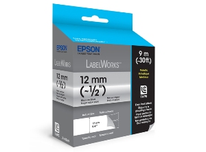 CINTA ROTULADORA EPSON LW300/400 NG/PLATA 12MM*9M