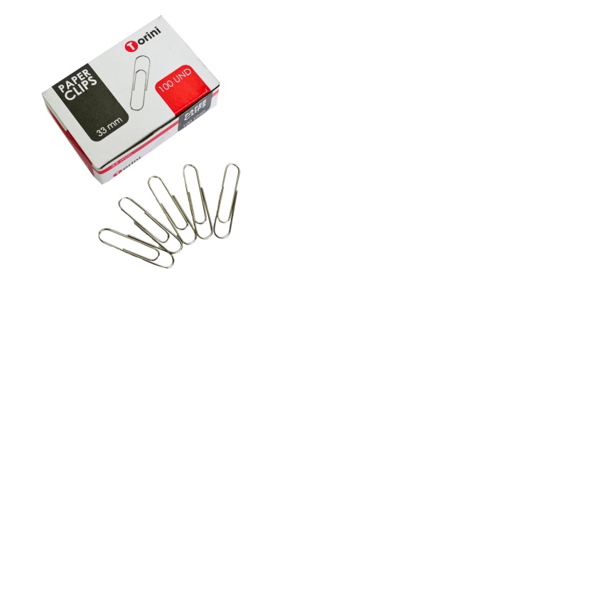 CLIP METALICO TORINI 33 MM 100 UNIDADES
