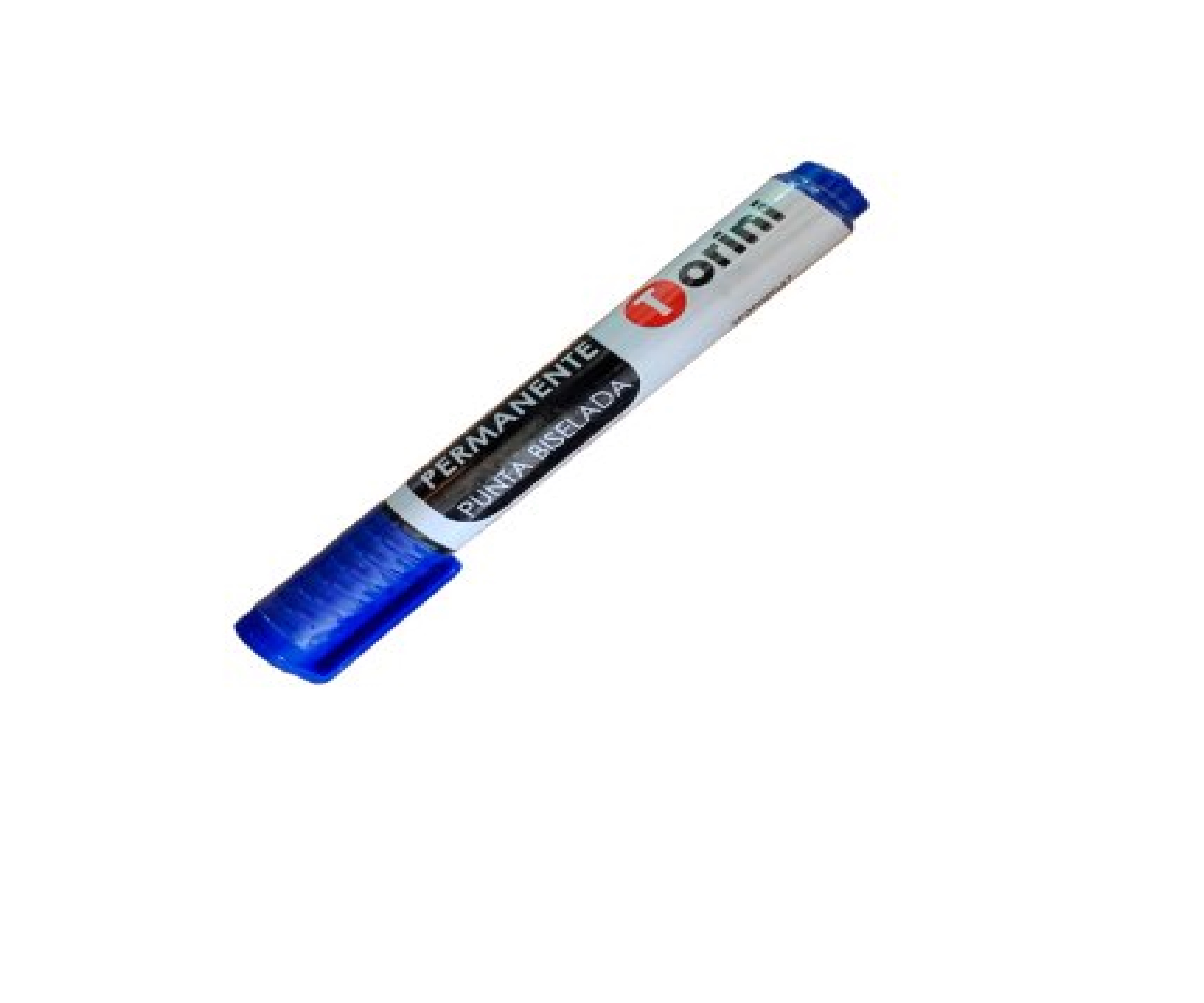 Marcador Permanente Torini Punta Biselada Azul