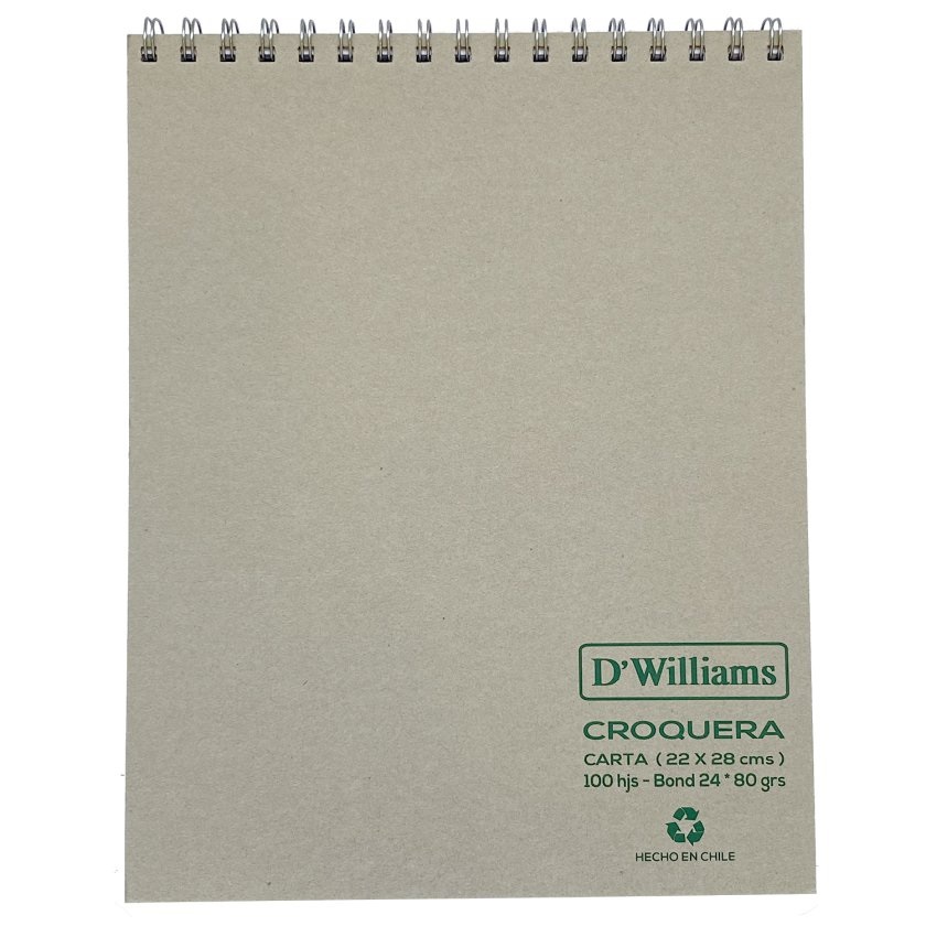 Croquera D´Williams Carta 100 Hojas