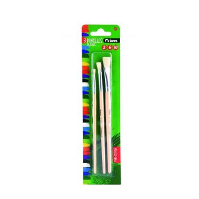 PINCEL TORRE PLANO NÂ 2-6-10 SET 3 UNIDADES