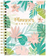 PLANNER ARTEL FLORES 12 MESES 17X21 CM CON ESPIRAL