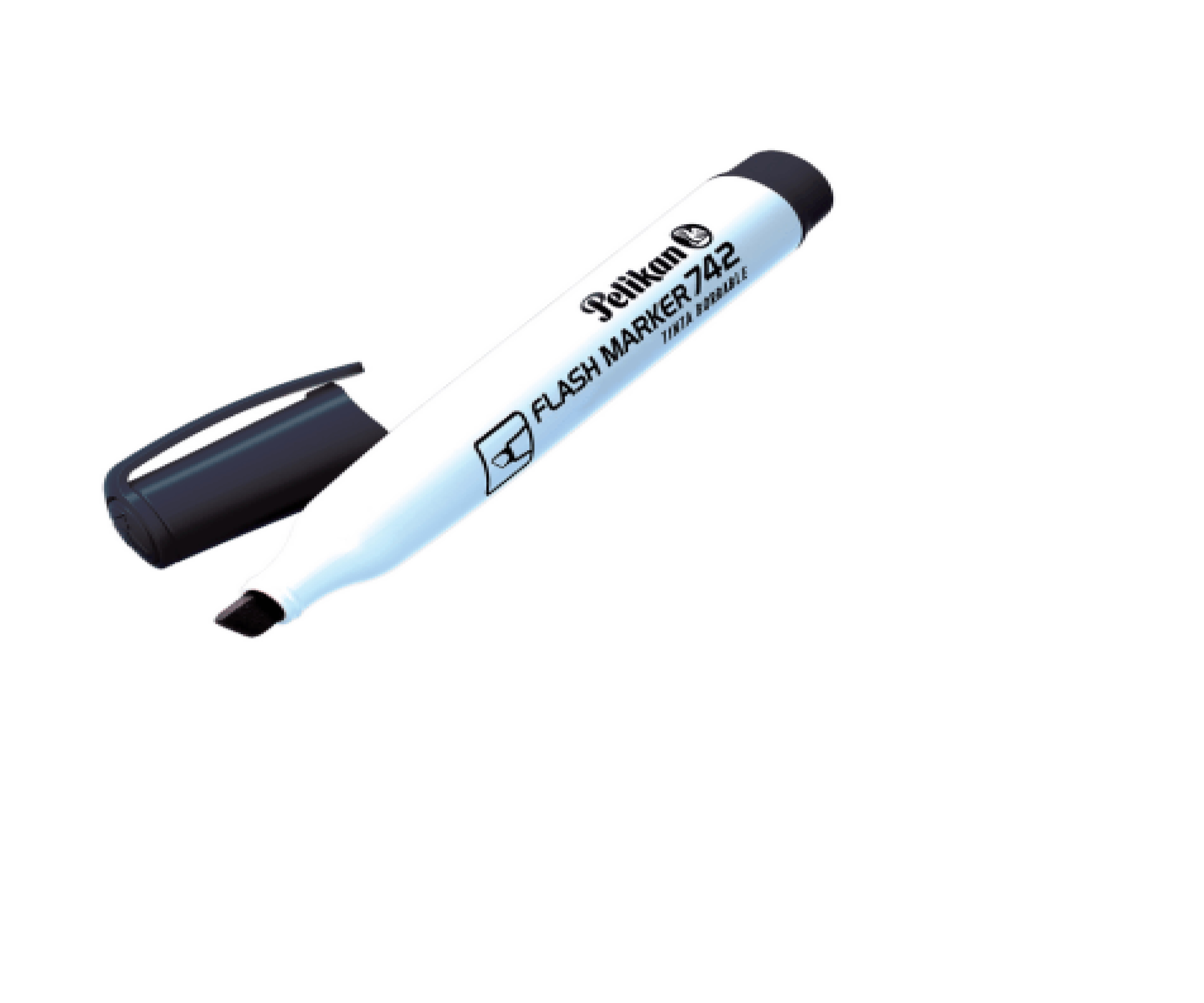 PLUMONN PIZARRA PELIKAN 742 PUNTA BISELADA NEGRO