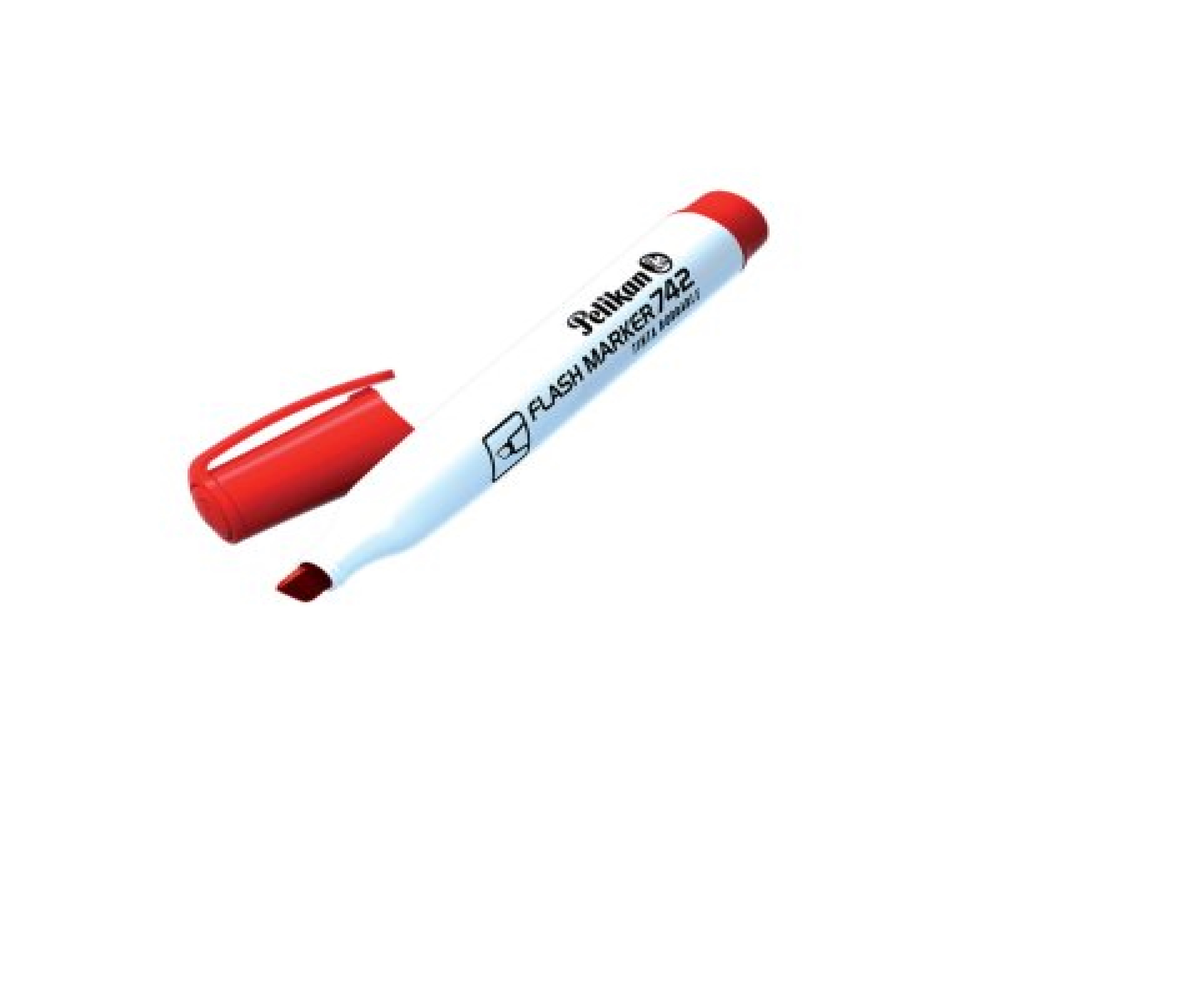 Plumón Pizarra Pelikan 742 Punta Biselada Rojo