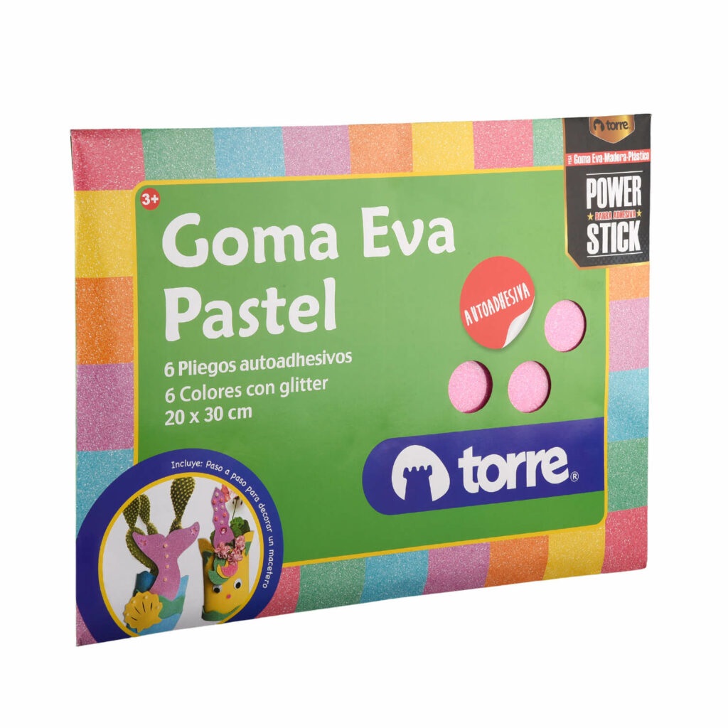 CARPETA CON GOMA EVA PASTEL
