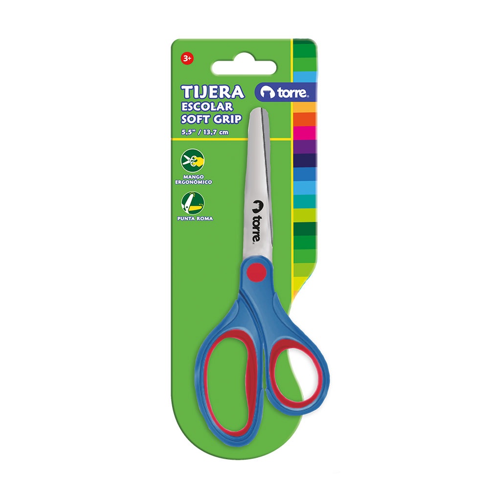 TIJERA ESCOLAR SOFT GRIP