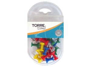 PUCH-PINS COLORES STOD X 30 UN TORRE SOHO