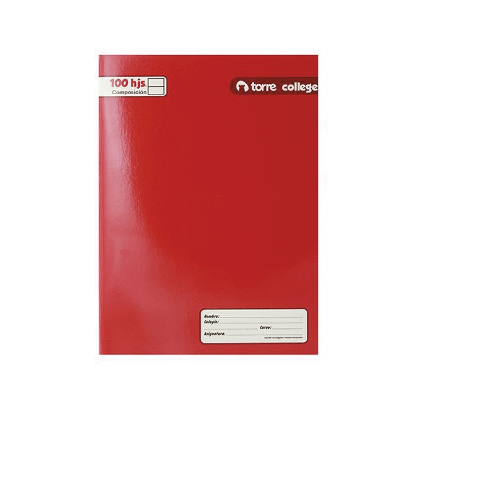 Cuaderno College Torre Liso 100 Hojas