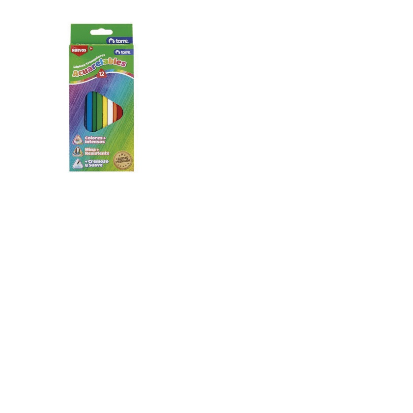 Lápices de Colores Torre Triangular Acuarelables Surtido