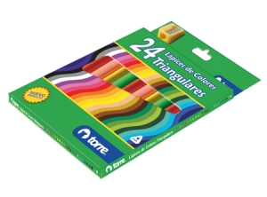 LAPIZ COLOR 24UN. TRIANGULAR TORRE