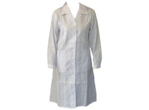 DELANTAL POPLIN BLANCO TALLA XL