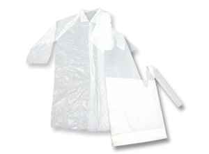 COTONA DESECHABLE DE VISITA CON BROCHE BLANCA