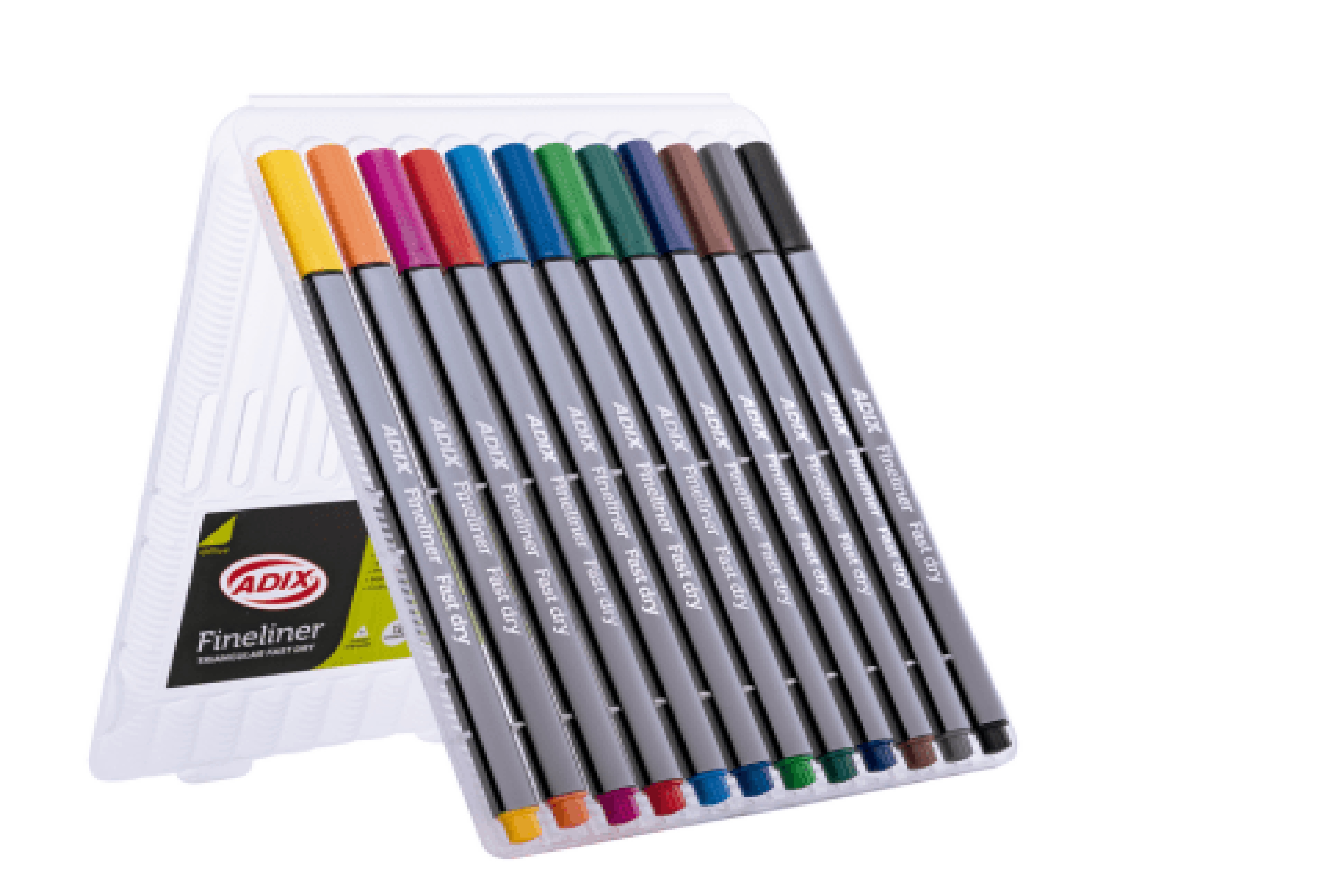 LAPIZ FIBRA ADIX ESTUCHE 12 COLORES