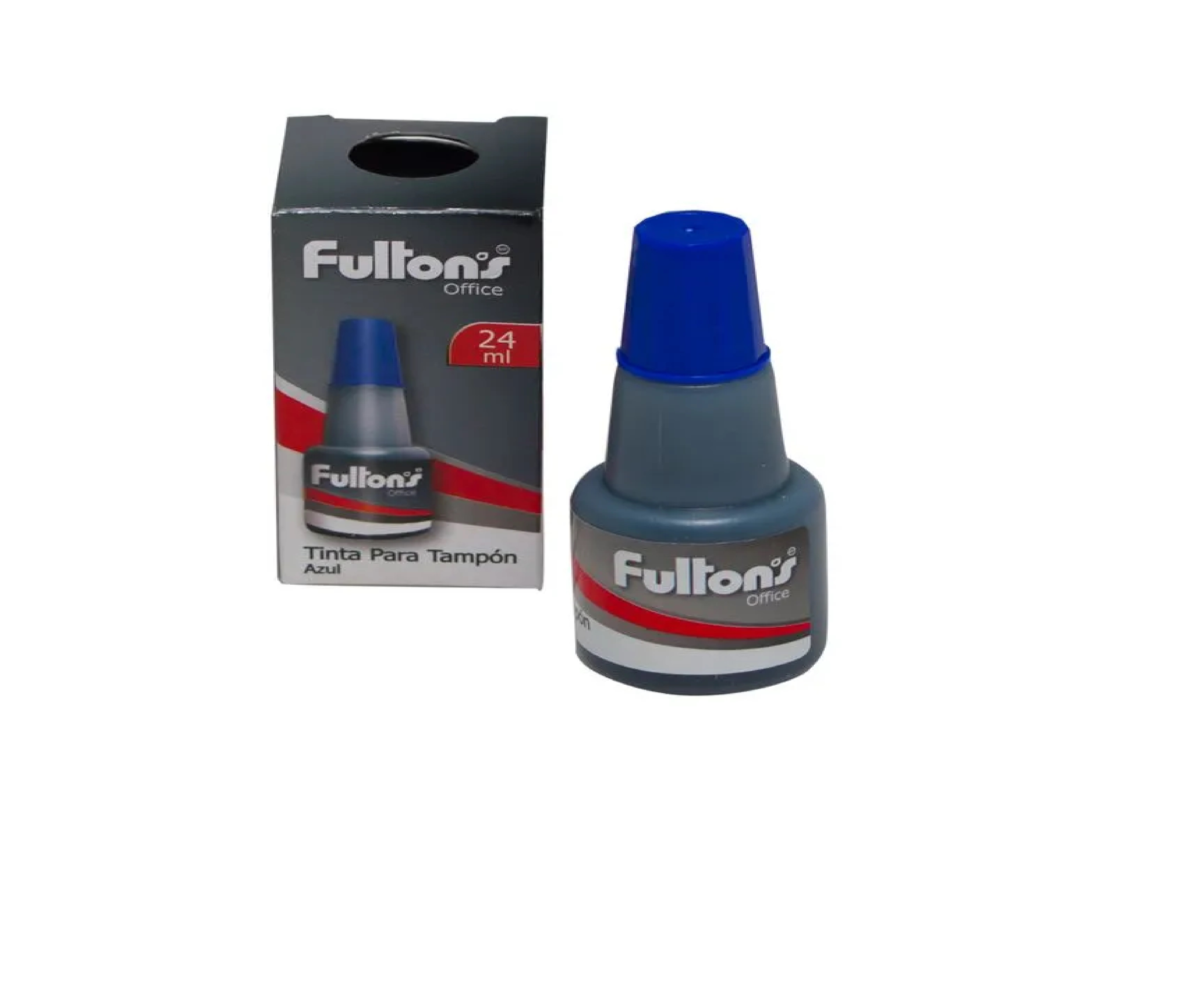 TINTA PARA TAMPON COLOR AZUL FRASCO DE 24 ML FULTONS