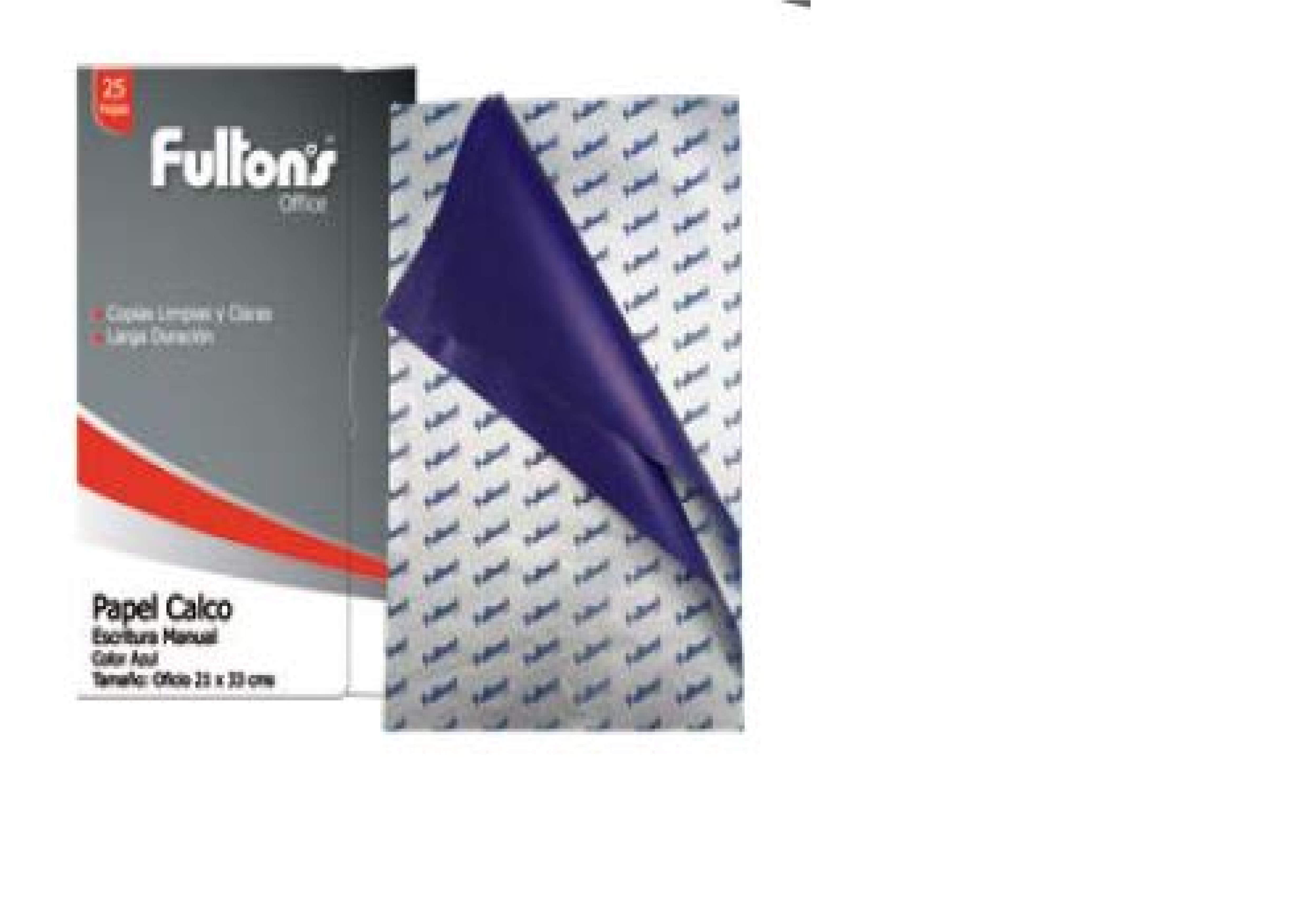 PAPEL CALCO OFICIO AZUL FULTONS PRECIO X 25 H