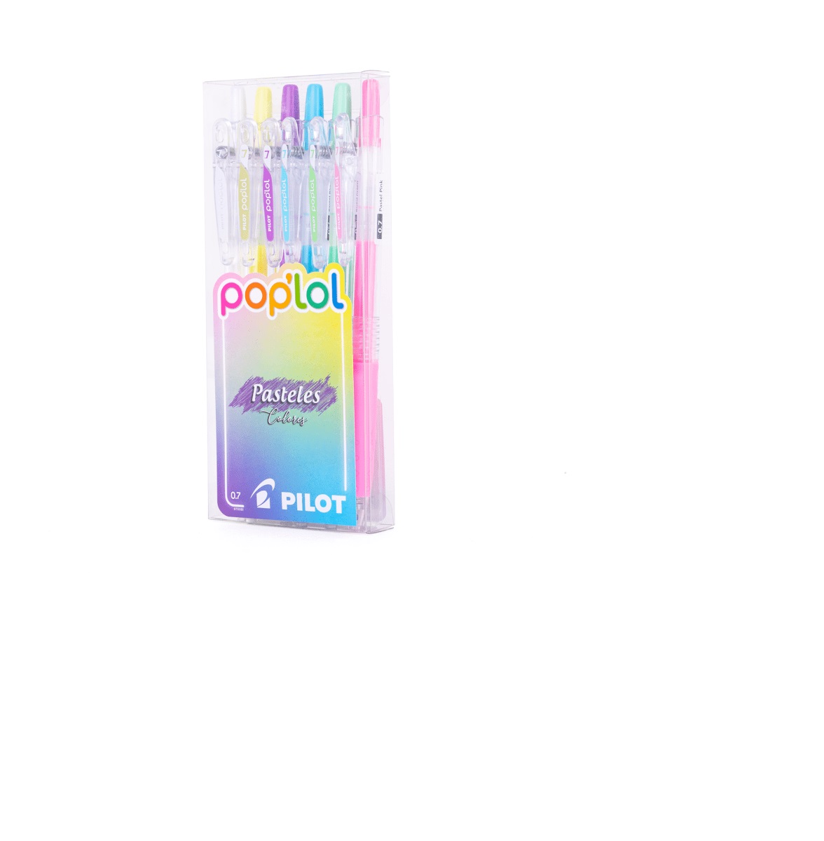 Bolígrafo Pilot Pop Lol Colores Pasteles 0.7 mm Set de 6 Unidades