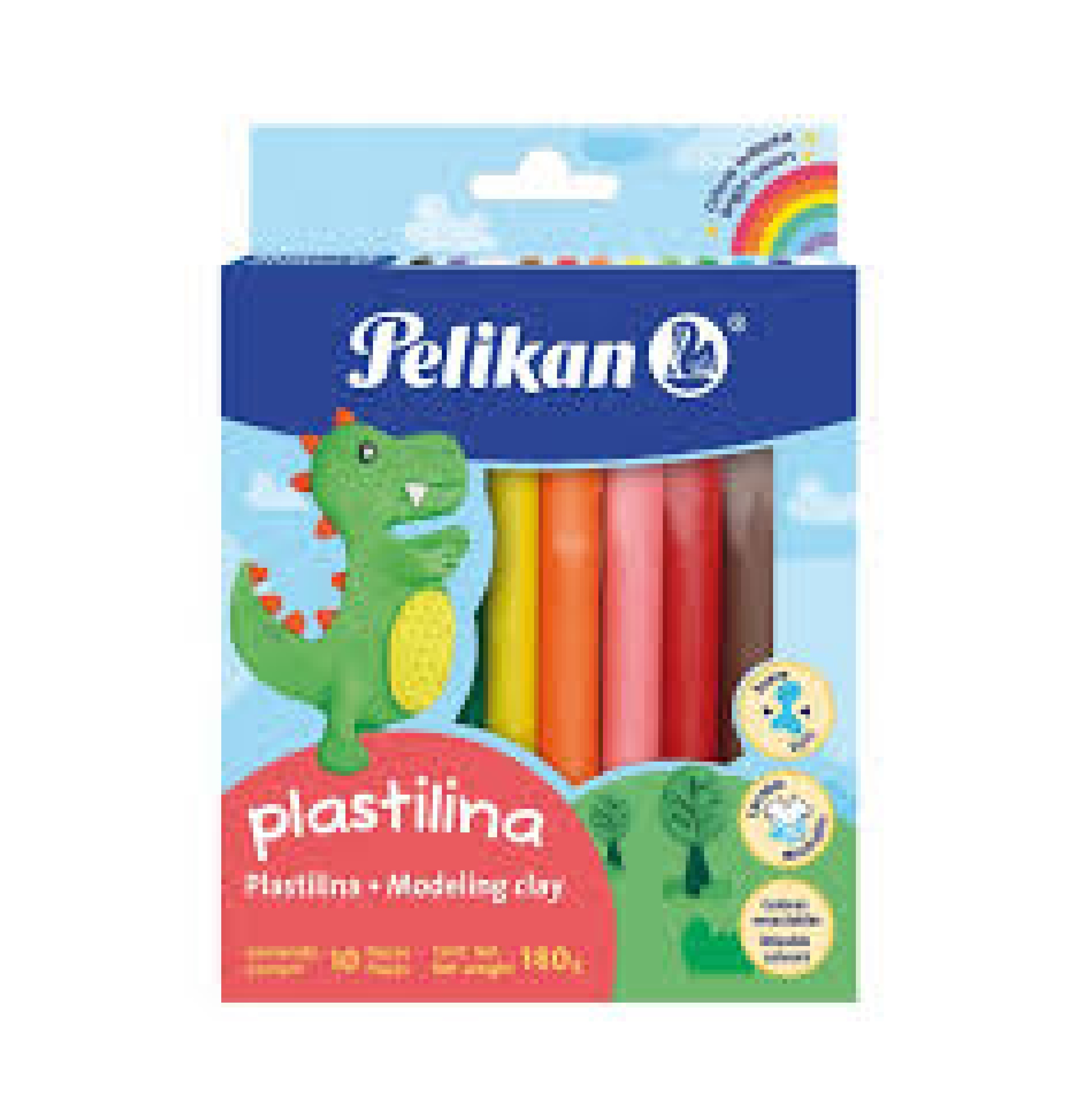 Plasticina Pelikan 12 Barras Colores Surtidos