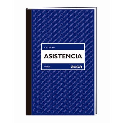 Libro Asistencia Auca At-500-100 - 100 Hojas