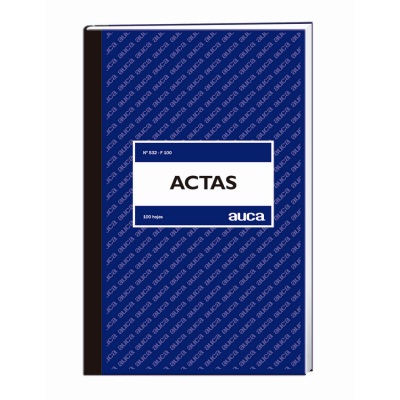 Libro de Actas Auca N°532-F100 100 Hojas