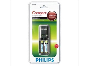 CARGADOR DE PILA AA.AAA + 2 PILAS AA PHILIPS 2450M