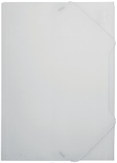 Carpeta Cartera Oficio Auca con Elástico Vinil Transparente