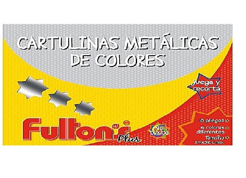CARPETA C/PAPEL CART.METALIZADA 10 HJS. FULTONS