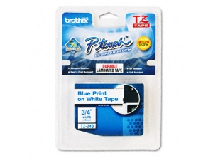 CINTA ROTULADORA BROTHER TZ-243 AZUL/BLCO 18MM